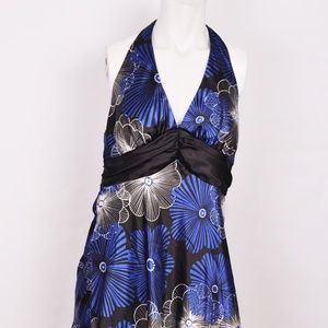 Speechless Blue & Black Floral Print Dress (13)